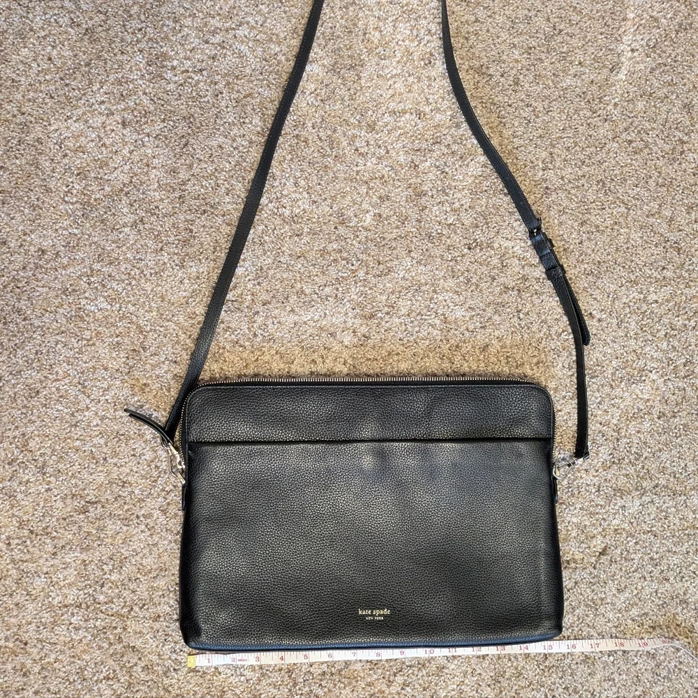 Kate Spade Polly Slim Laptop Sleeve Bag In Black